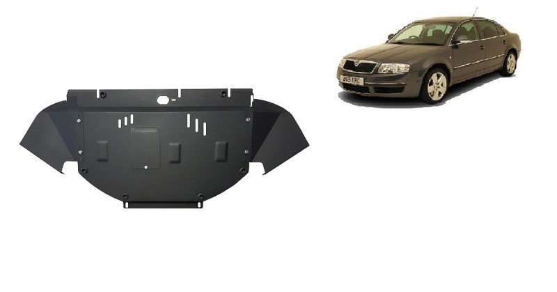 Plieninė variklio apsauga Skoda Superb - 2.5 Tdi, V6 (2001-2008)
