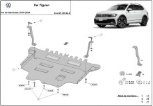Aliumininė variklio apsauga VW Tiguan (2016-2024)