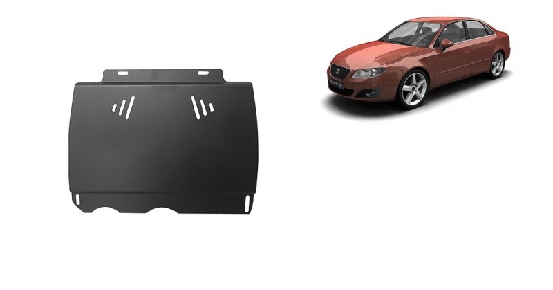 Plieninė mechaninės pavarų dėžės apsauga Seat Exeo (2008-2013)