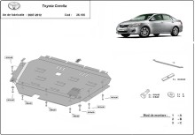 Plieninė variklio apsauga Toyota Corolla (2007-2012)