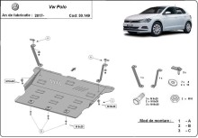 Plieninė variklio apsauga VW Polo (2017-2026)