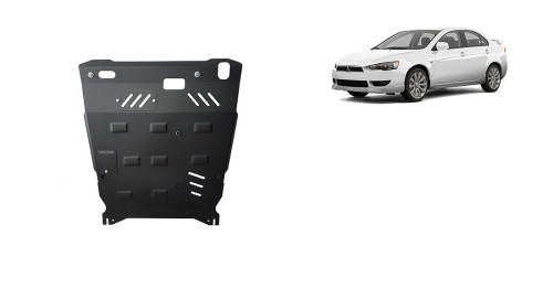 Plieninė variklio apsauga Mitsubishi Lancer (2007-2017)
