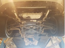 Plieninė pavarų dėžės apsauga Audi Q8 (2018-2026)