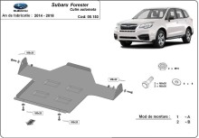 Plieninė automatinės pavarų dėžės apsauga Subaru Forester 4 (2014-2018)