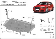 Aliumininė variklio apsauga Audi A3 (2009-2012)