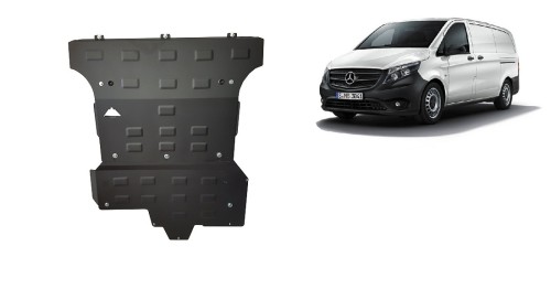Plieninė variklio apsauga Mercedes Viano W447, 2.2 D, 4x4 (2014-2020) Plieninė variklio apsauga Mercedes Viano W447, 2.2 D, 4x4 (2014-2020)