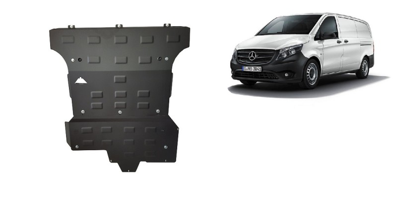 Plieninė variklio apsauga Mercedes Viano W447, 2.2 D, 4x4 (2014-2020)