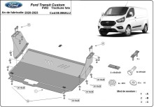 Aliumininė variklio apsauga Ford Transit Custom - FWD (2020-2023)