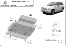 Plieninė variklio apsauga Suzuki Grand Vitara XL-7 (1998-2009)