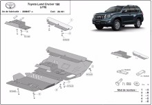 Plieninė variklio apsauga Toyota Land Cruiser 150 (2009-2023)