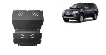 Plieninė variklio apsauga Mitsubishi Pajero Sport 2 (2008-2016)