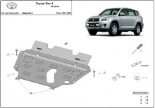 Plieninė variklio apsauga Toyota RAV 4 benzinas (2006-2013)