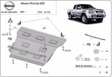 Plieninė variklio apsauga Nissan Pick Up (1997-2004)