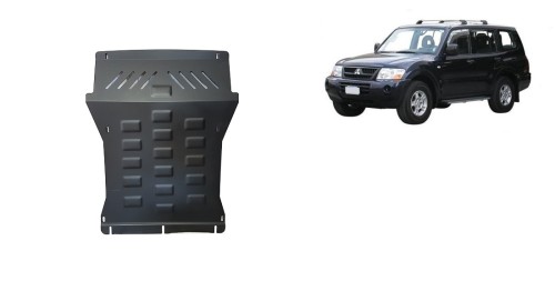 Plieninė variklio apsauga Mitsubishi Pajero 3 (V60, V70) Vers 2.0 (1999-2007)