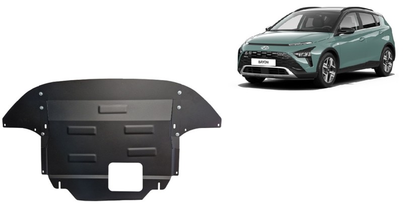 Plieninė variklio apsauga Hyundai Bayon (2021-2026)