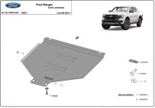 Plieninė automatinės pavarų dėžės apsauga Ford Ranger (2023-2026)