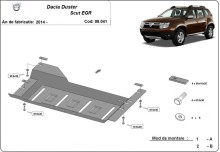 Plieninė EGR apsauga Dacia Duster (su Start-Stop sistema) (2014-2017)