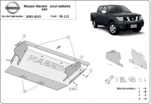 Plieninė radiatoriaus apsauga Nissan Navara (2005-2015)