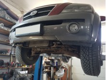 Plieninė pavarų dėžės apsauga Kia Sorento (2002-2006)