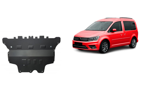 Plieninė variklio apsauga VW Caddy - automatinė pavarų dėžė (2020-2026)