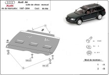 Plieninė mechaninės pavarų dėžės apsauga Audi A6 (1997-2004)