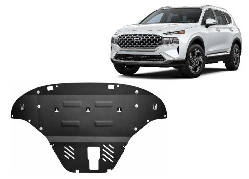 Plieninė variklio apsauga Hyundai Santa Fe (2018-2023)