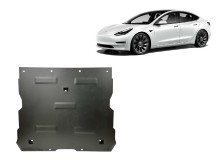 Plieninė priekinio elektros variklio apsauga Tesla Model Y AWD (2020-2023)