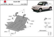 Plieninė variklio apsauga Suzuki X90 (1988-1999)