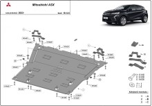 Plieninė variklio apsauga Mitsubishi ASX (2023-2026)