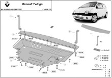 Plieninė variklio apsauga Renault Twingo (1992-2007)