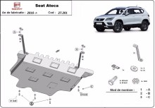 Plieninė variklio apsauga Seat Ateca (2016-2026)