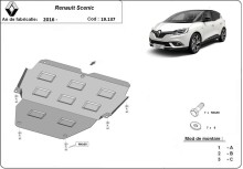 Plieninė variklio apsauga Renault Scenic 4 (2016-2022)
