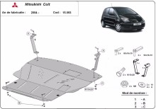 Plieninė variklio apsauga Mitsubishi Colt (2002-2013)