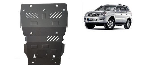 Plieninė variklio apsauga Toyota Land Cruiser J120 (2002-2009)