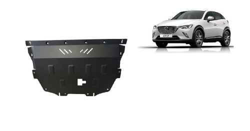 Plieninė variklio apsauga Mazda CX3 (2015-2026)