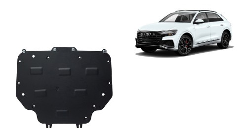 Plieninė pavarų dėžės apsauga Audi Q8 (2018-2026) Plieninė pavarų dėžės apsauga Audi Q8 (2018-2026)