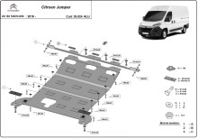 Aliumininė variklio apsauga Citroen Jumper (2016-2026)