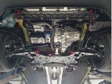 Plieninė variklio apsauga Hyundai Kona (2018-2023)
