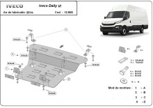 Plieninė variklio apsauga Iveco Daily 6 (2014-2026)