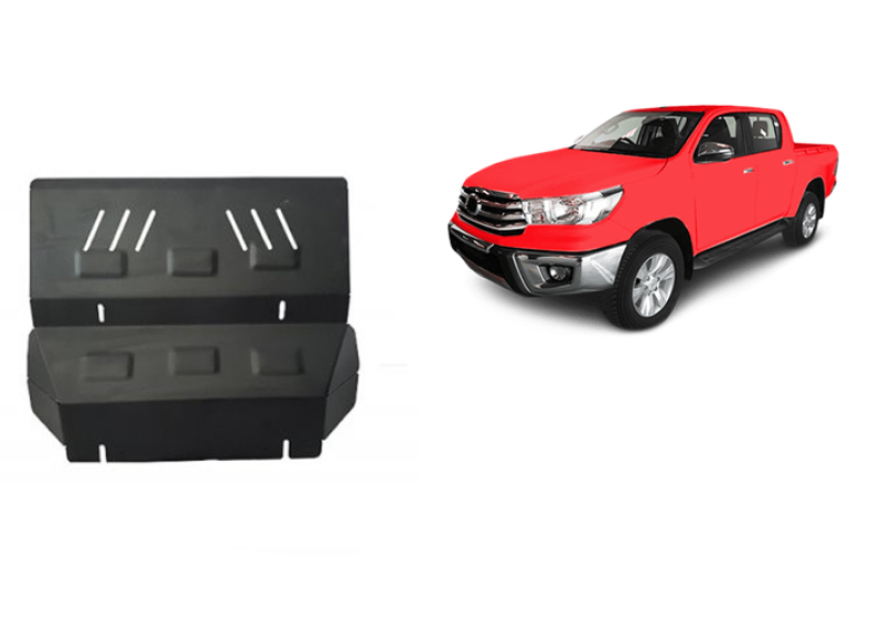 Plieninė radiatoriaus apsauga Toyota Hilux Revo (2016-2026)
