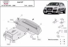 Plieninė variklio apsauga Audi Q7 S-Line (2006-2015)