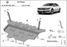 Plieninė variklio apsauga VW Passat B8 - automatinė pavarų dėžė (2014-2023)