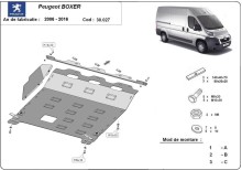 Plieninė variklio apsauga Peugeot Boxer (2006-2016)