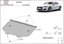 Plieninė pavarų dėžės apsauga Audi A5 (2017-2026)