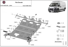 Aliumininė variklio apsauga Fiat Ducato (2016-2026)