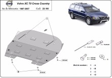 Plieninė variklio apsauga Volvo XC70 Cross Country (1997-2007)