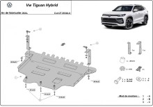 Aliumininė variklio apsauga VW Tiguan (2024-2026)