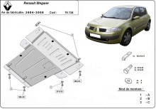 Plieninė variklio apsauga Renault Megane 2 (2004-2008)