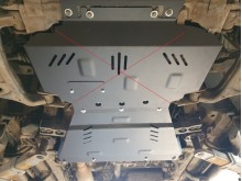 Plieninė pavarų dėžės ir skirstomosios dėžės apsauga Mercedes X-Class (2017-2020)