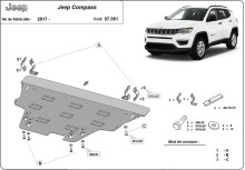 Plieninė variklio apsauga Jeep Compass (2017-2026)